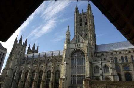 The pair were charged with causing a disturbance in a church after the incident at Canterbury Cathedral (library image)