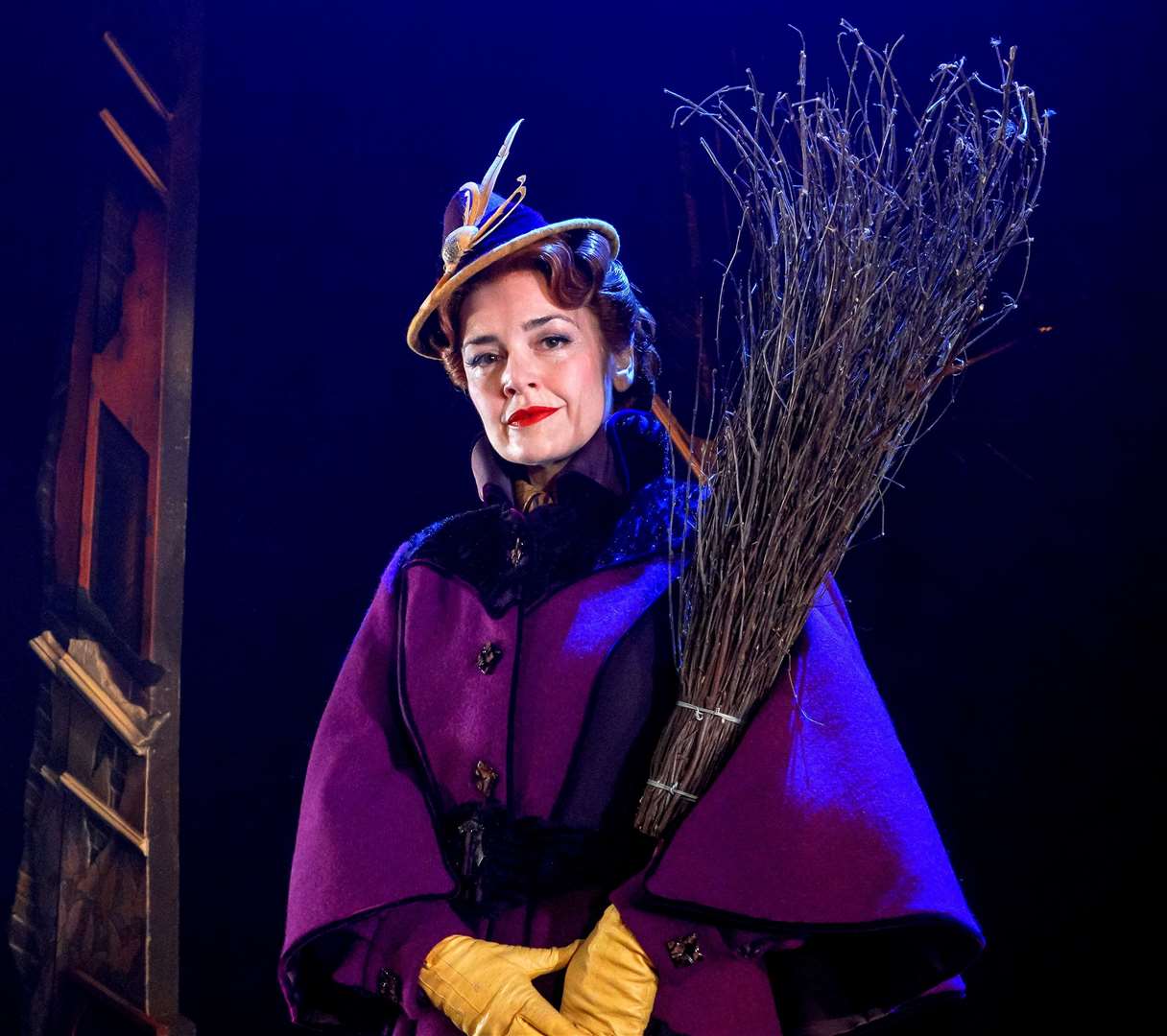 Dianne Pilkington, who plays Miss Eglantine Price- (the role immortalised on film by Angela Lansbury - in the new Bedknobs and Broomsticks stage musical