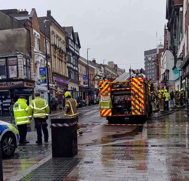 Crews were called to Maidstone High Street after a fire broke out in a basement of a pub. Picture: Ineta Kačerauskaitė