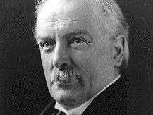 Former PM David Lloyd-George - he offered Lord Northcliffe a place on his coalition war cabinet