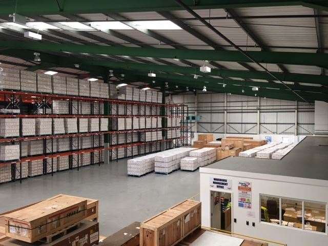 Priority Freight's warehouse in Dover but it has bases across Europe. Picture: Priority Freight