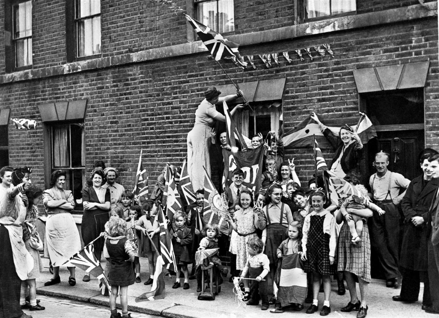 Men, women and children take to the streets of London (PA)