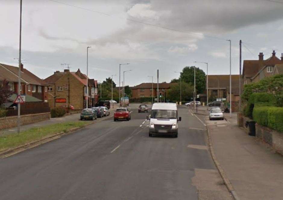 The incident happened in Canterbury Road, Garlinge. Picture: Google Street View