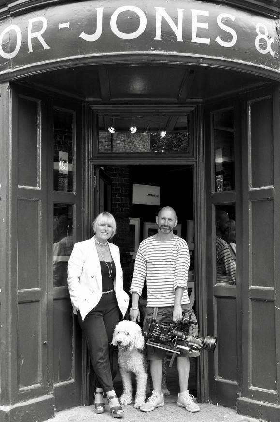Sonja and Richard Taylor Jones with Delilah outside their shop. Pictured for Anotjer Real Deal (2019) by Liz Mott (6736554)
