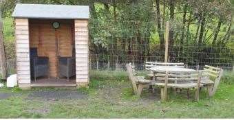 Shelter at the dog walking facility in Folkestone. Photo: FHDC planning documents