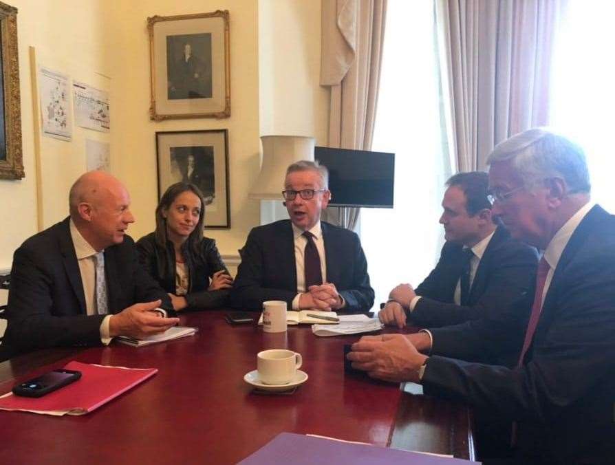 Damian Green, Helen Whately, Tom Tugendhat and Michael Fallon chat to Michael Gove