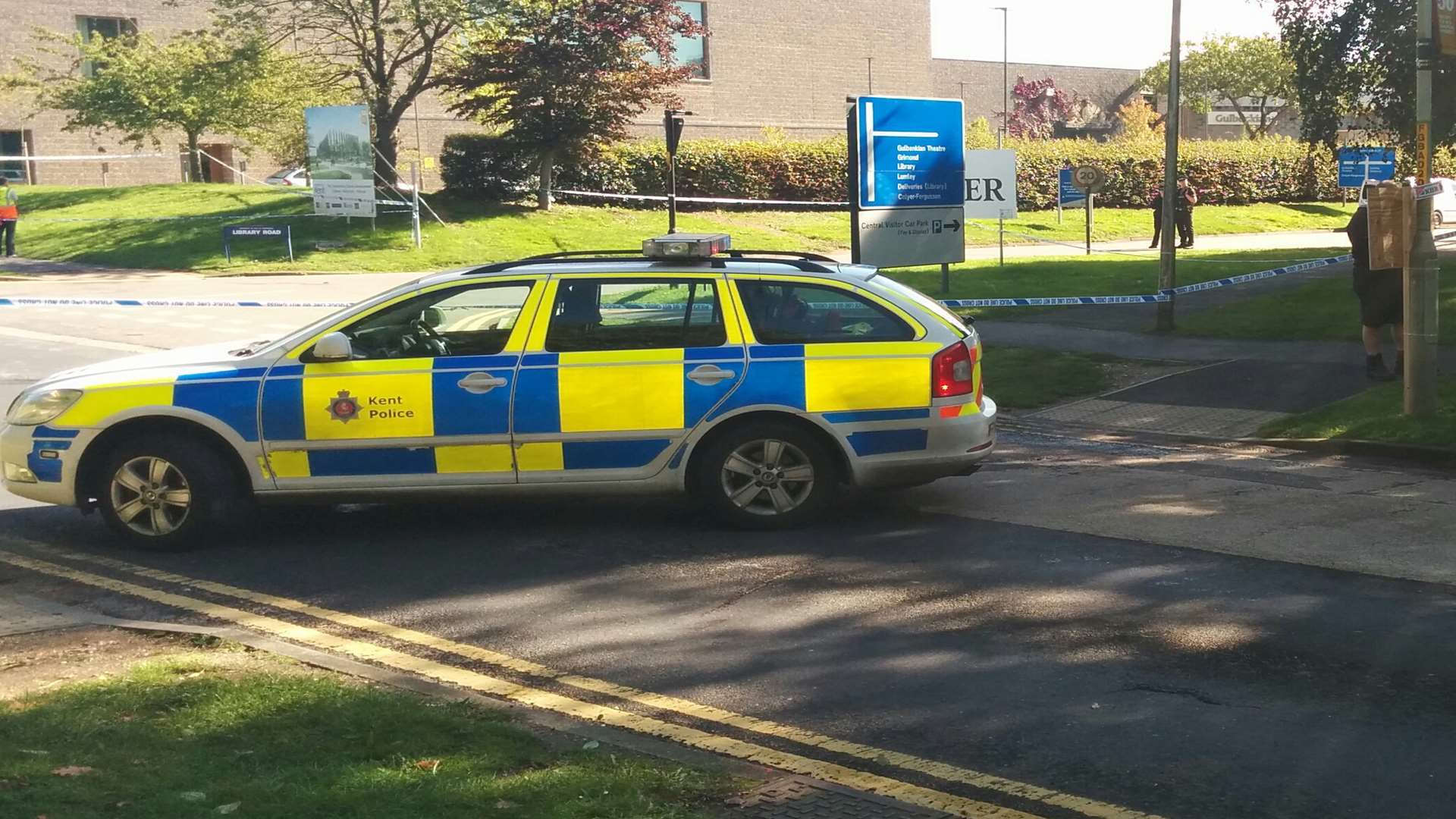 Bomb scare at the University of Kent on September 23