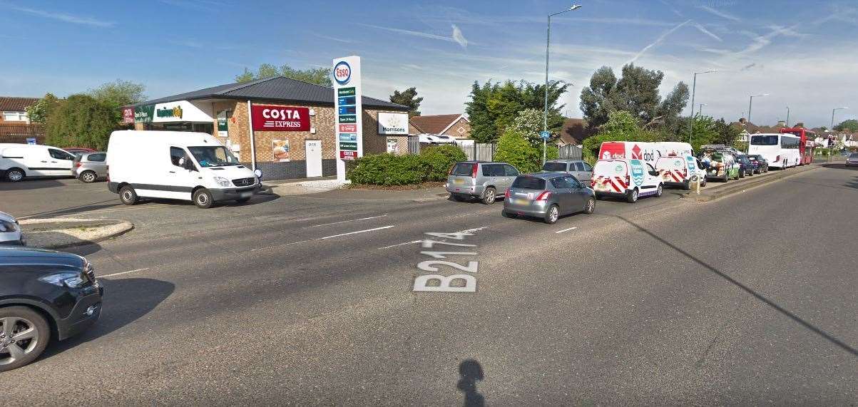 The incident happened near Costa Coffee in Princes Road, Dartford. Picture: Google Street View