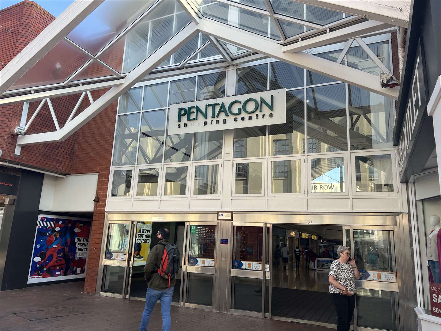 The Pentagon shopping centre in Chatham