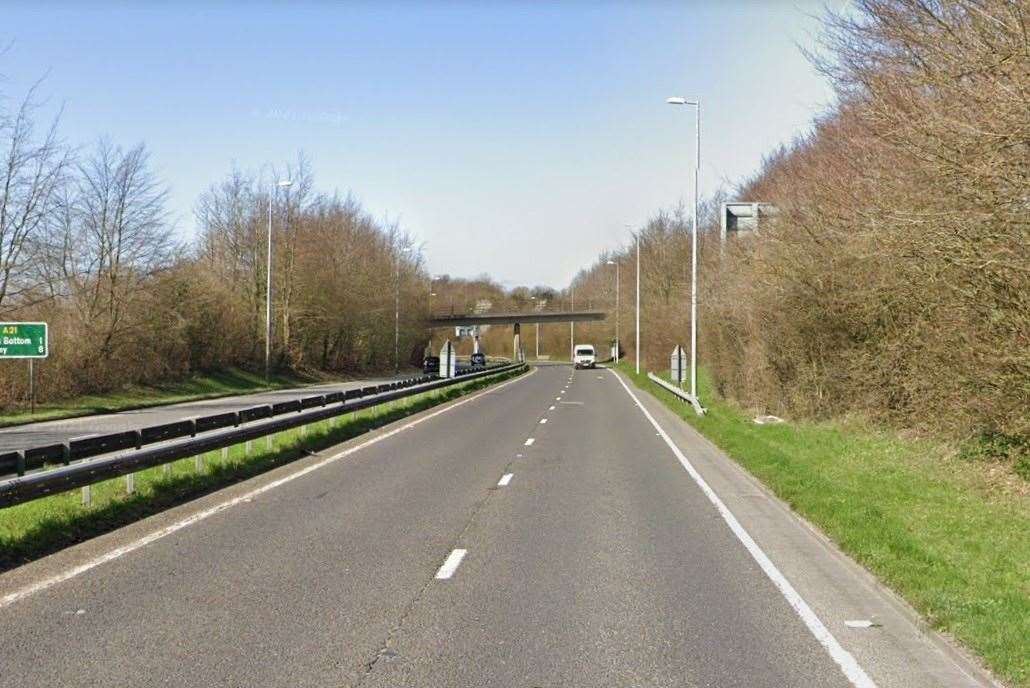 The incident happened on the A21 Sevenoaks Road in Chelsfield. Picture: Google