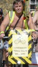 Canterbury Naked Bike Ride organiser Barry Freeman
