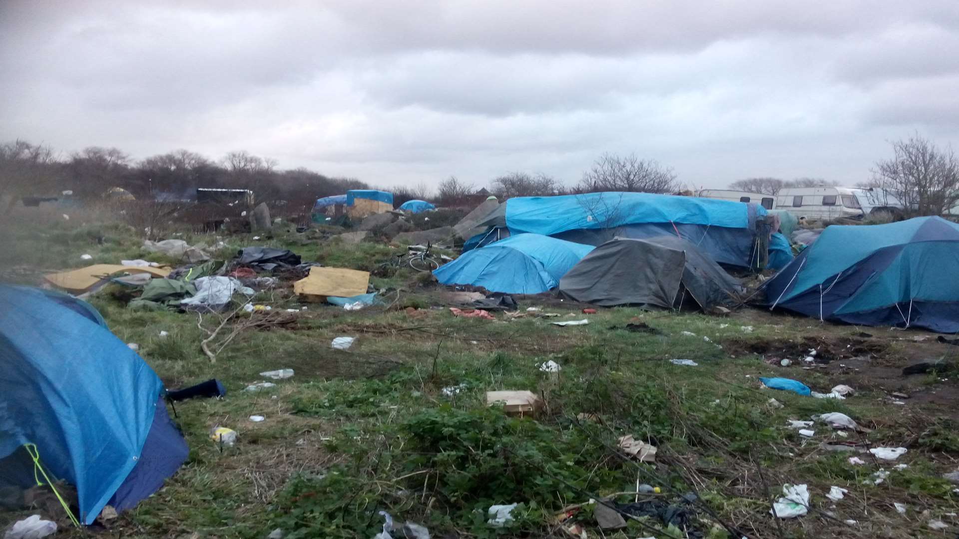 People have been forced to live in squalor in the migrant camp known as the 'jungle' in Calais