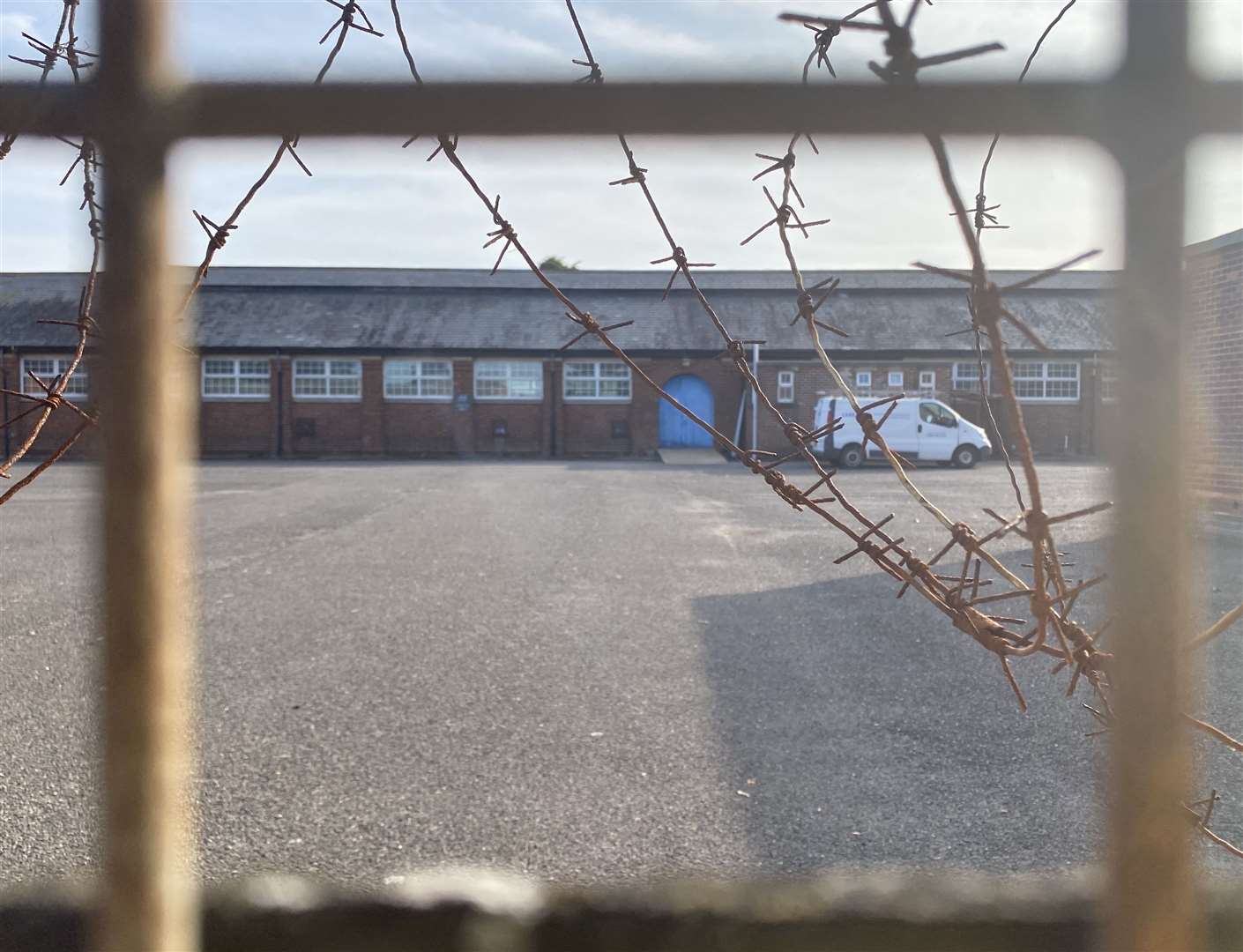 Napier Barracks in Folkestone is being used to house asylum seekers