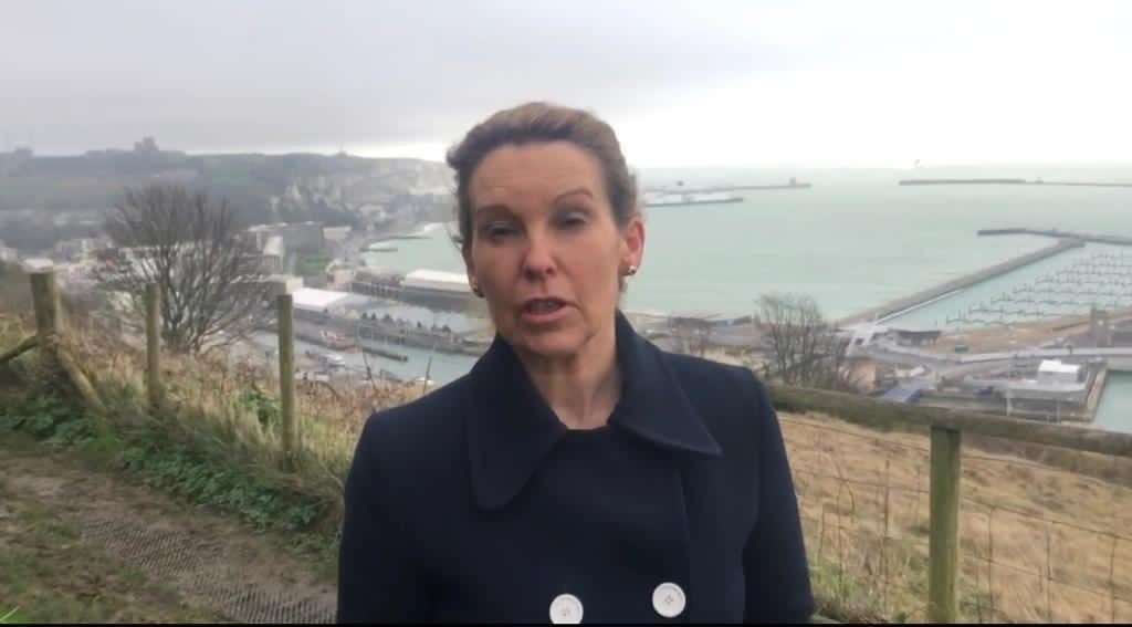 Natalie Elphicke MP at the Port of Dover. Libray image: Office ofNatalie Elphicke MP