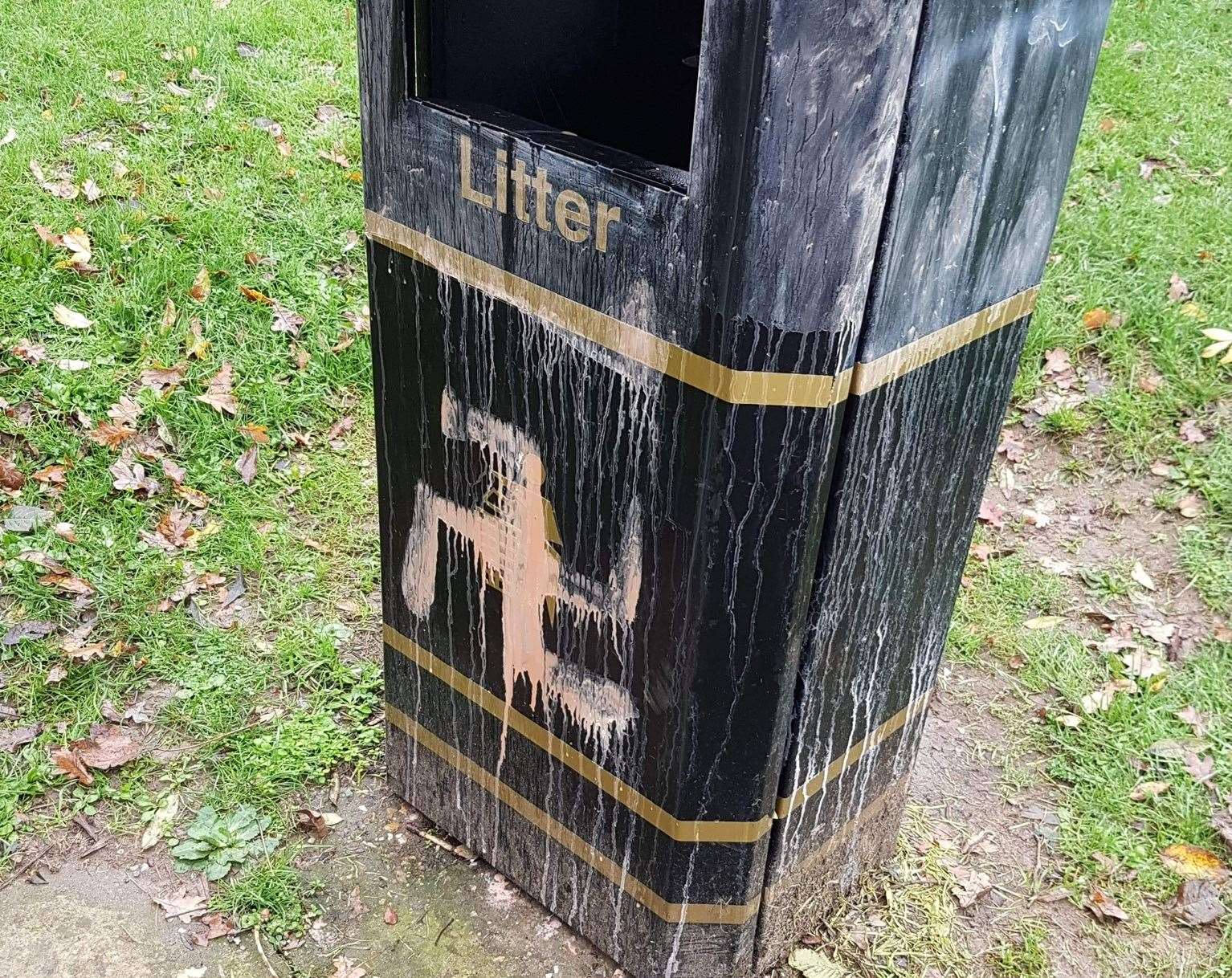 Bins have also been targeted. Picture: Sharon Hobley