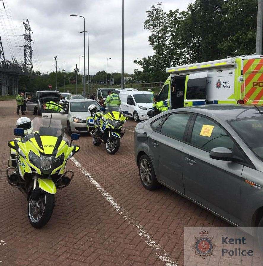 The clampdown at Dartford crossing by Kent and Essex Police. Picture: Kent Police