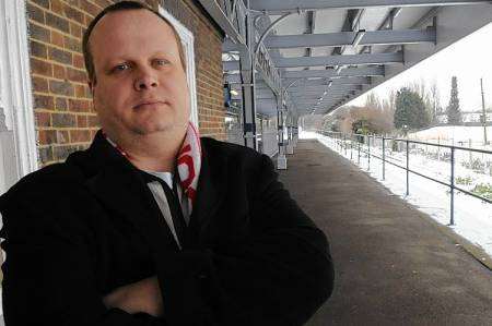 John Nicholson is campaigning for better disabled access at Herne Bay station