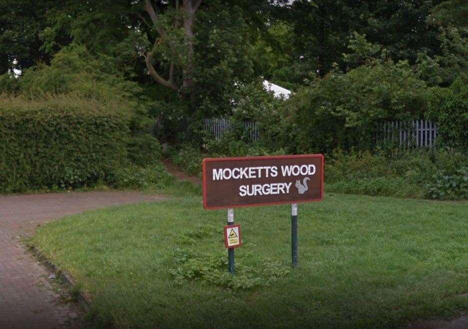 Mocketts Wood Surgery. Picture: Google Street View