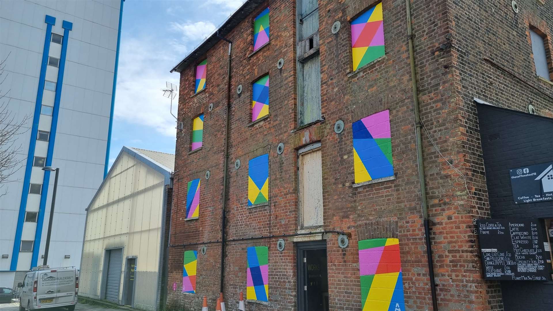 "Traverse" by The London Mural Company and Accent London at the Coachworks