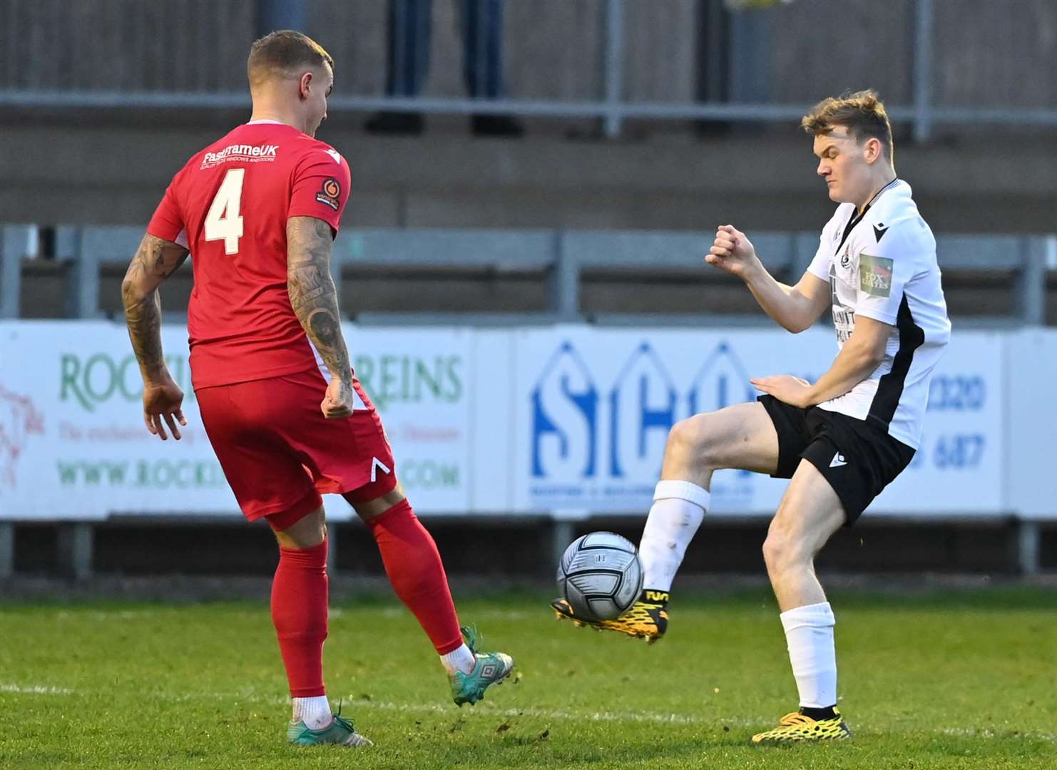 Dartford's Cameron Brodie in action against Hungerford. Picture: Keith Gillard