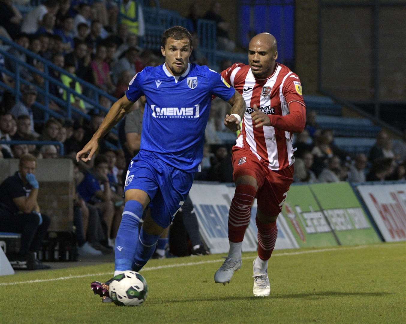 Gillingham beat Exeter City at Priestfield in the last round. Picture: Barry Goodwin