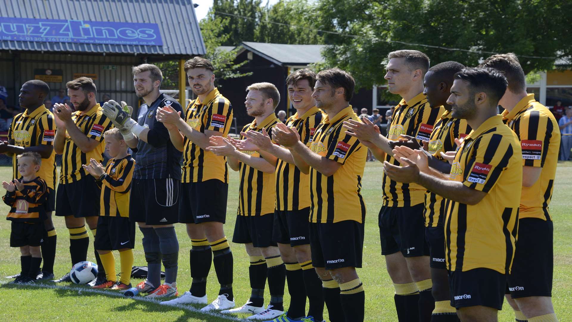 Folkestone Invicta pay tribute to Dave Williams. Picture: Paul Amos.