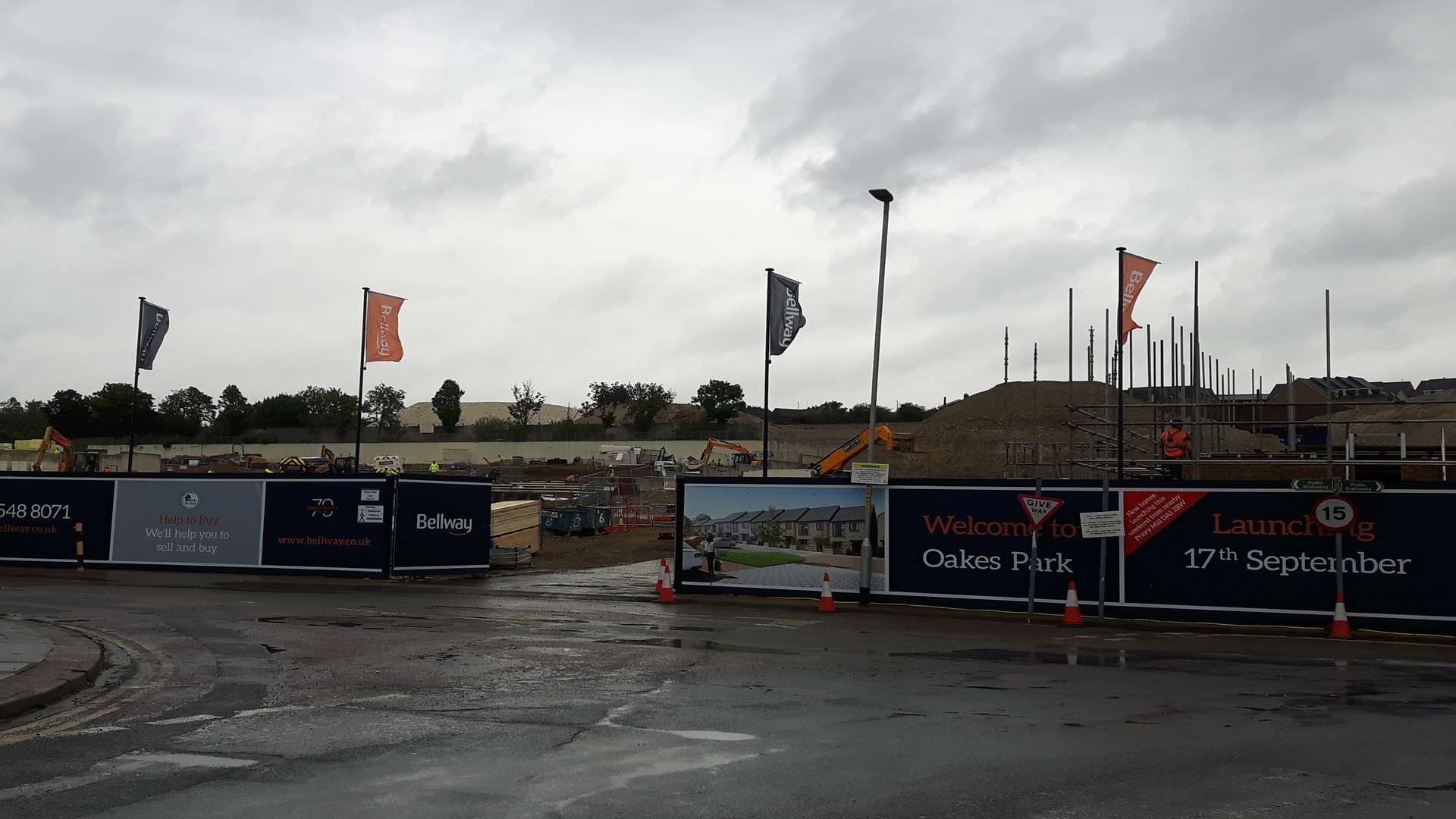 Oakes Park, the next lot of houses from Bellway Homes currently being built in Dartford