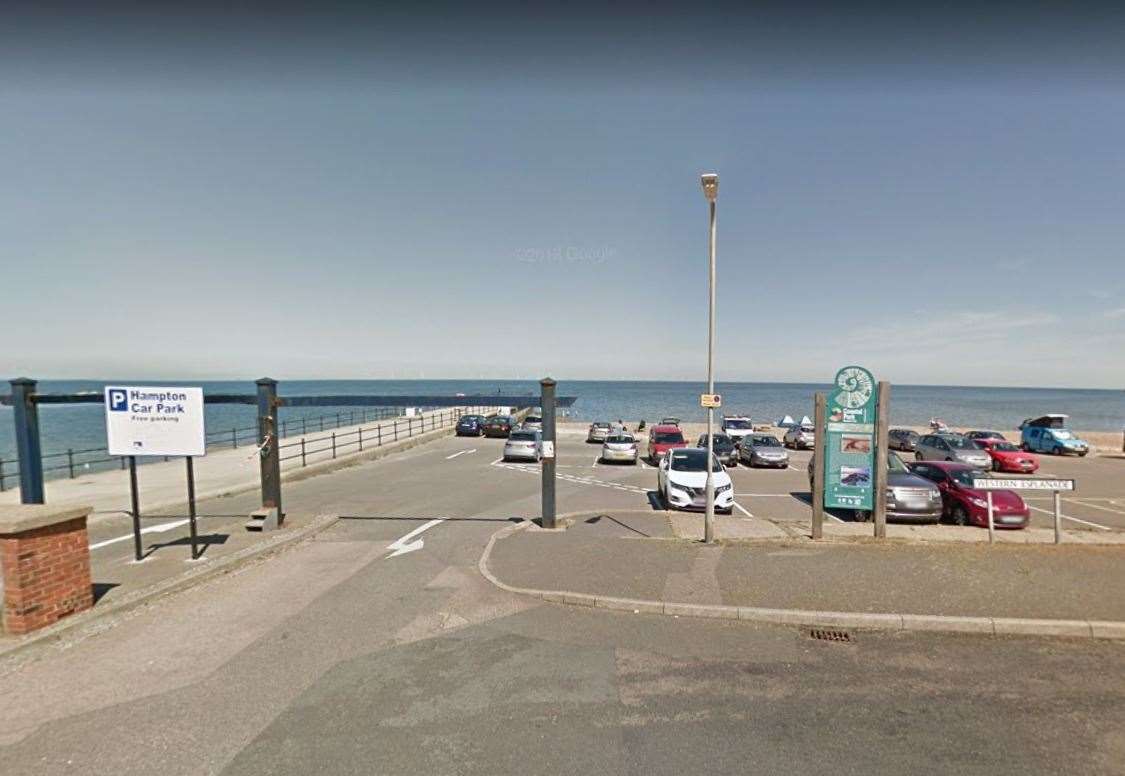 The travellers are based in the Hampton Pier car park. Picture: Google Street View