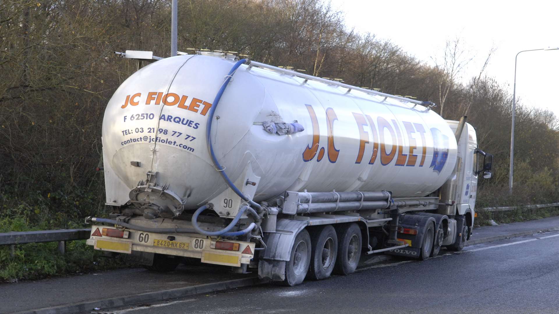 A tanker lorry. Stock picture
