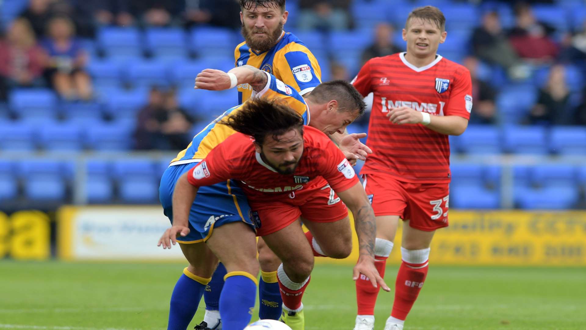 Bradley Dack stopped by foul means Picture: Barry Goodwin