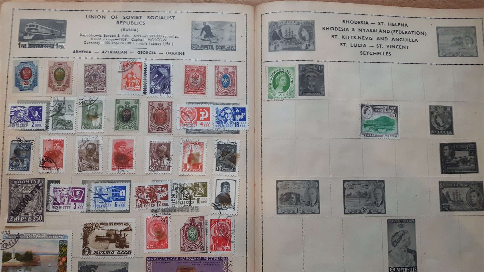 The USSR and Rhodesia pages