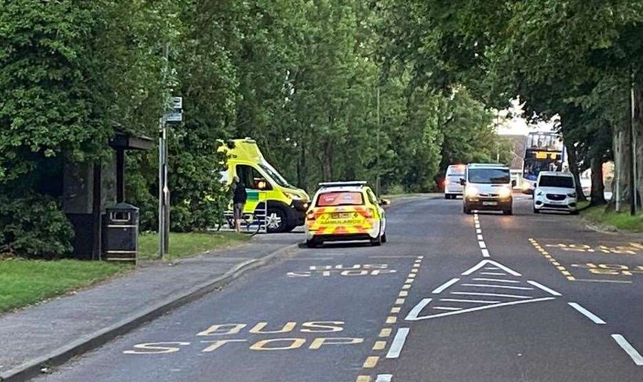 Ambulances in Dover Road, Sandwich