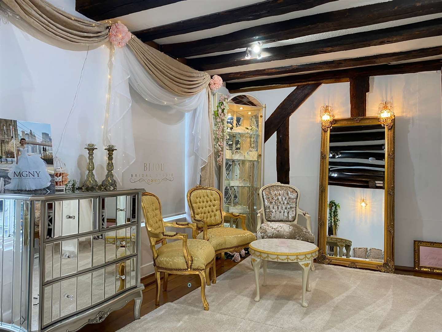 Inside the new Bijou Bridal Studio which is located above The Salon in Market Street, Sandwich