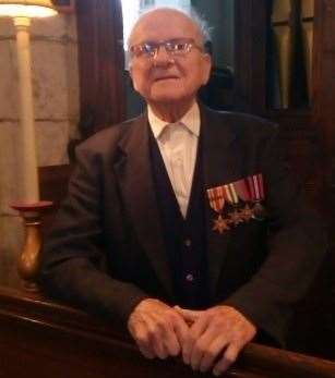 Bob Caudwell, army veteran and choirmaster at St Nicholas Church in Linton, turned 100 last week