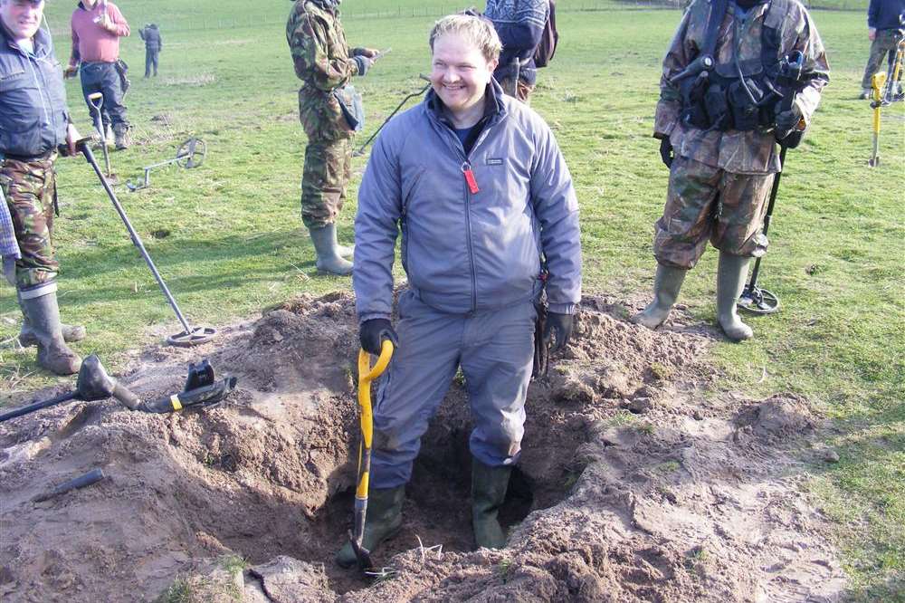 Greg Sweetman from Shepherdswell found numerous Anglo-Saxon items