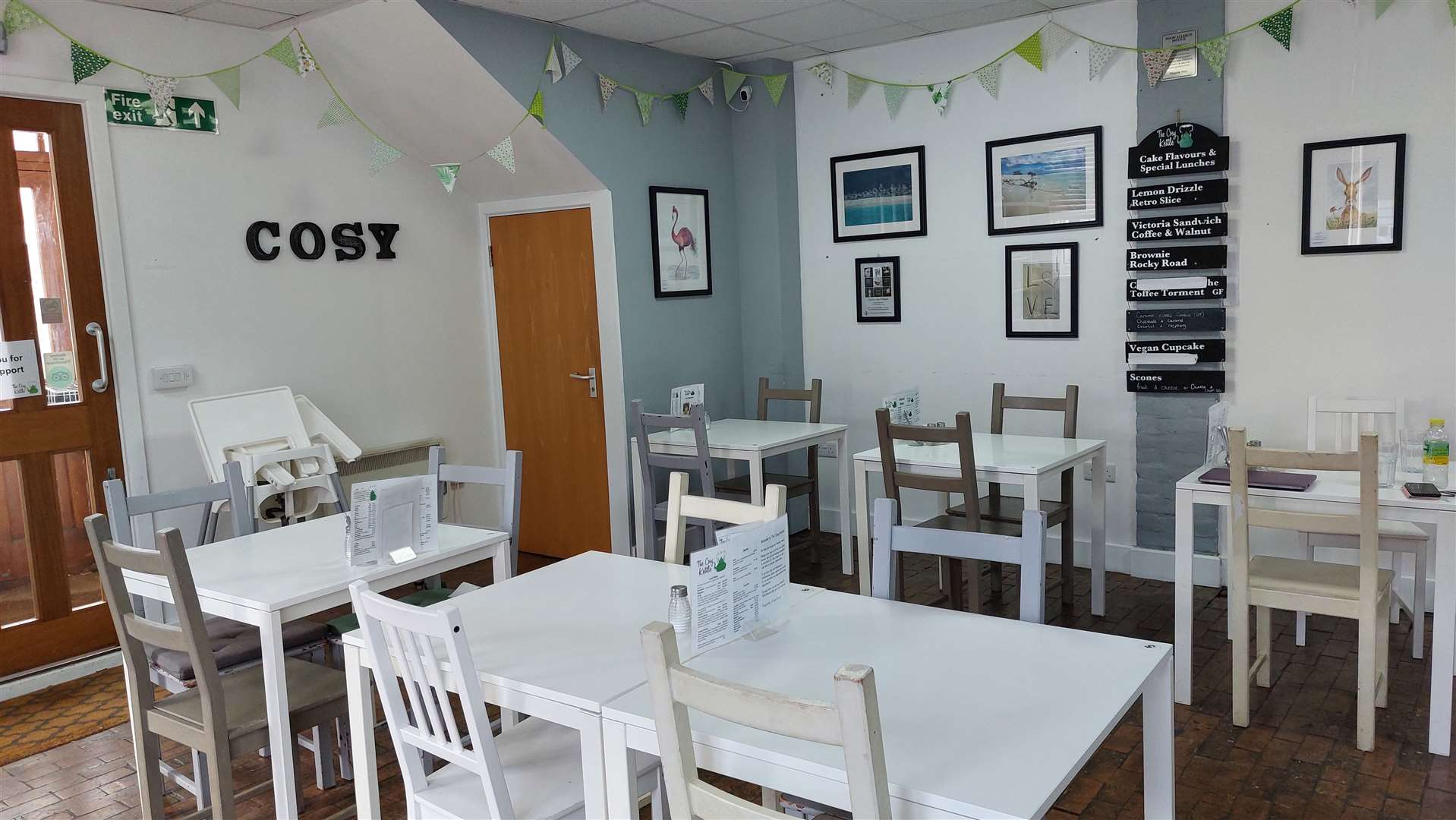 The tearoom also host prosecco and pizza nights