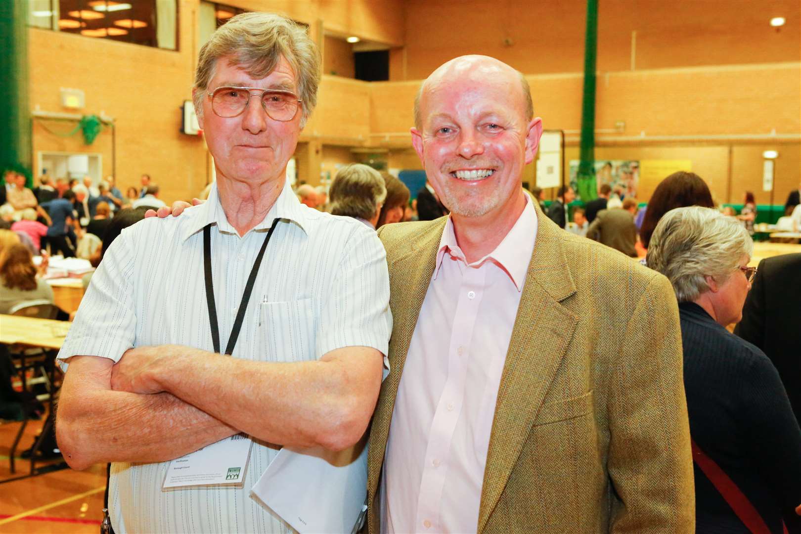 Cllrs Mike Taylor and Tim Shaw on the day of their election to represent Borough Green and Long Mill