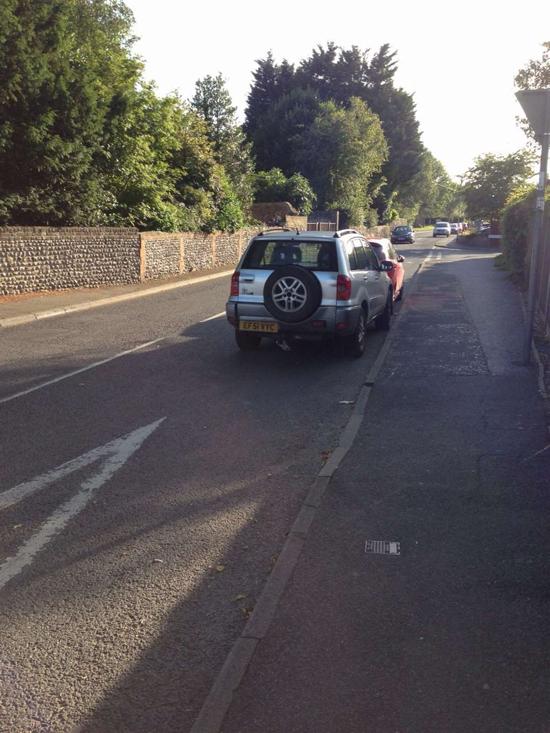 Parking in St Bart's Road in Sandwich is causing a hazard to other motorists