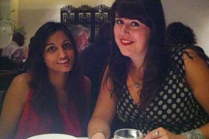 Bihari Payagala, left, with best friend Lara Coker-Hutchins