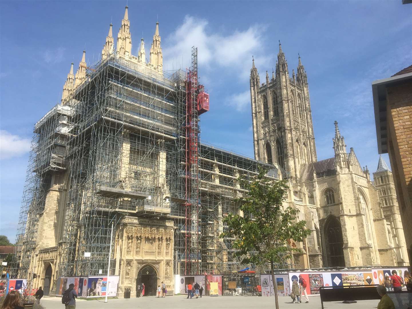 Canterbury Cathedral renovation work has been going on since 2017