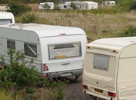 Travellers have set up camp in Larkfield. Stock picture.