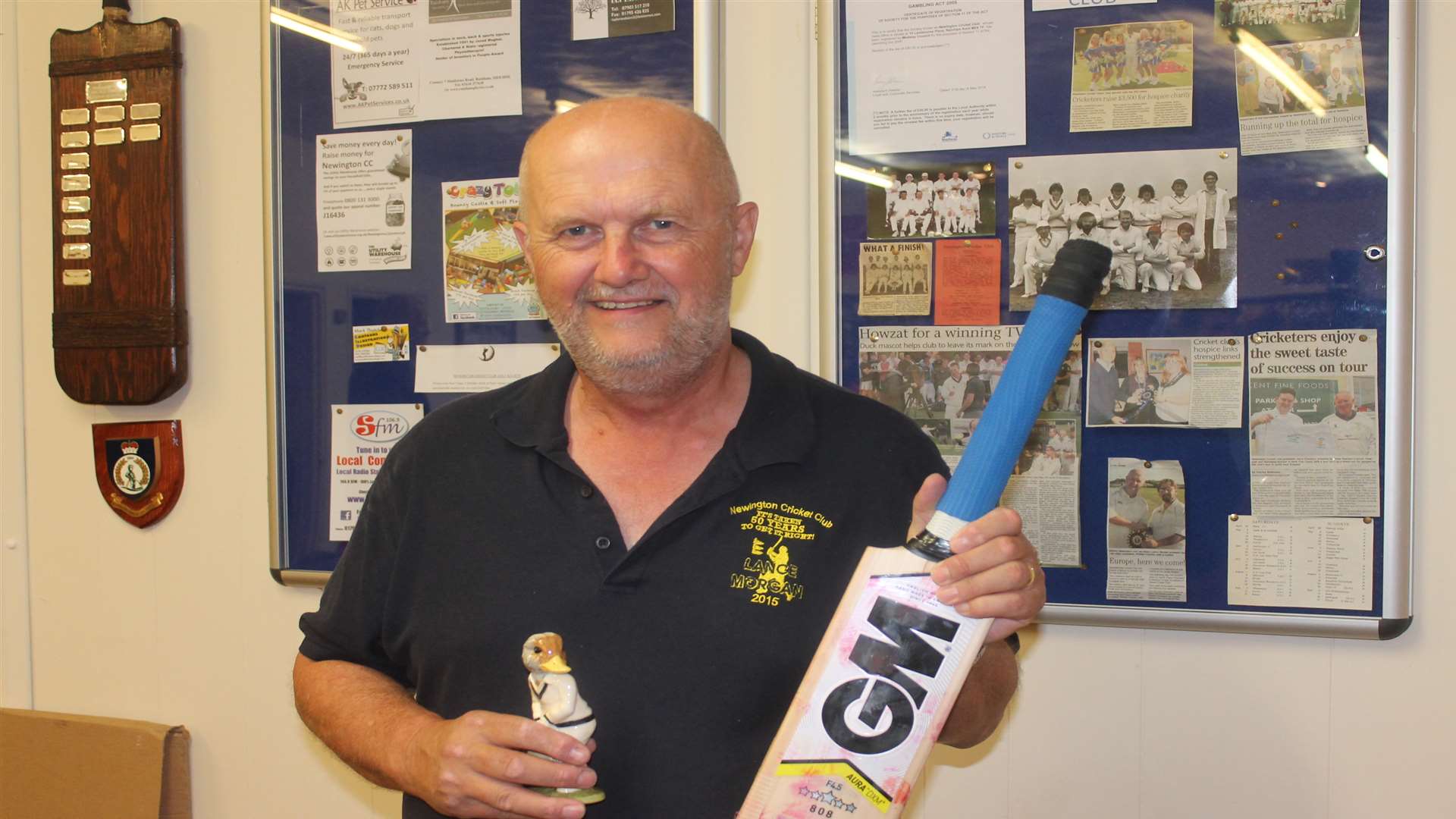 Lance Morgan celebrated 50 years as a player at Newington Cricket Club