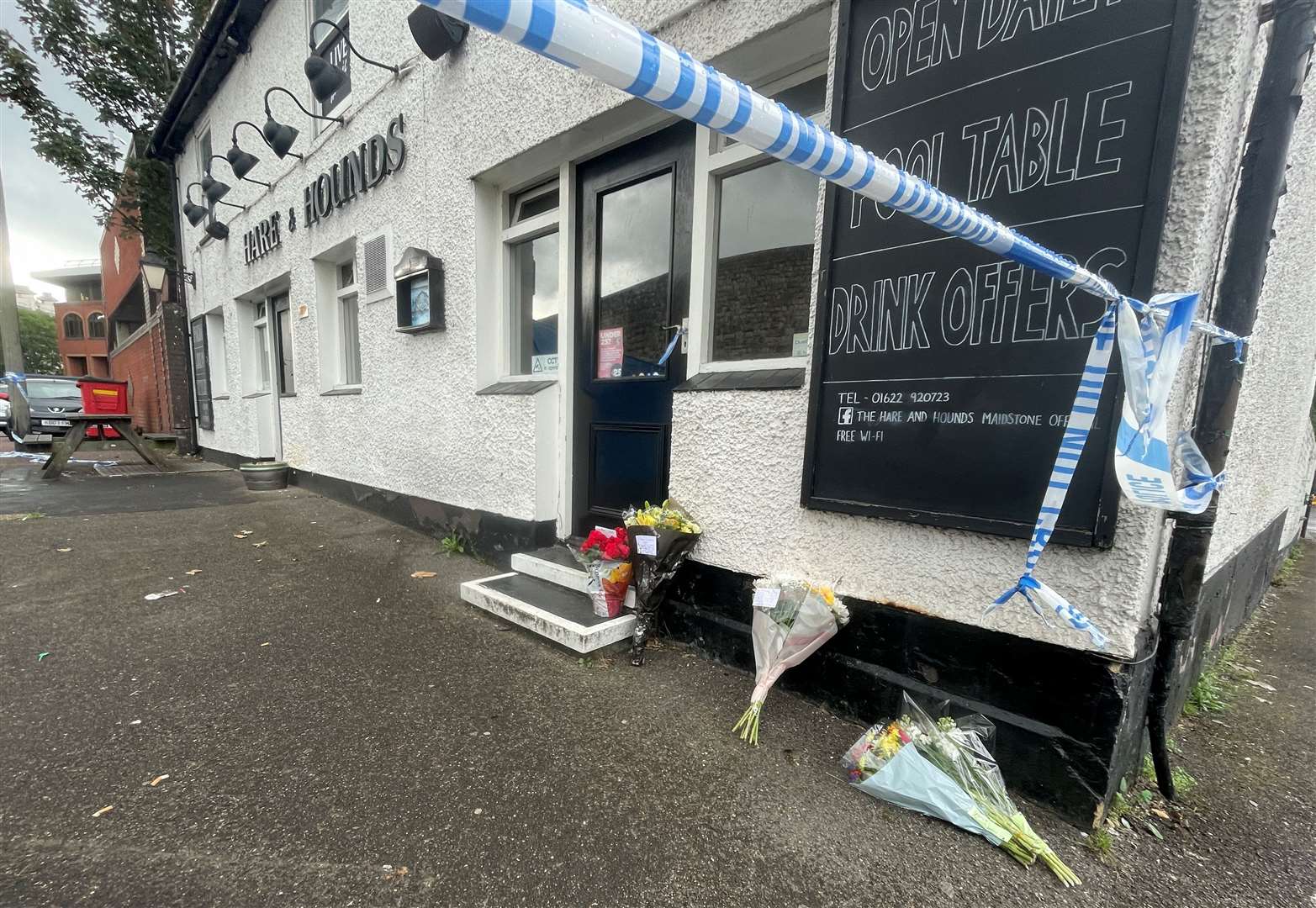 Tributes left to Matthew Bryant, who died after a fatal stabbing