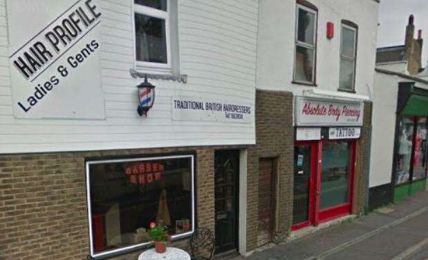 Hair Profile and Absolute Body Piercing are businesses in Victory Street, Sheerness. Picture: Google
