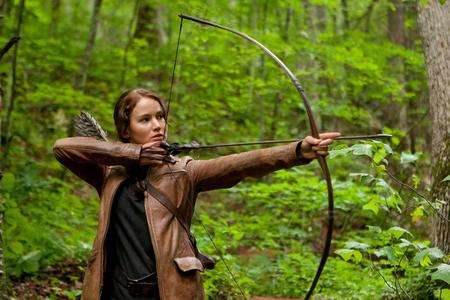Jennifer Lawrence stars as Katniss Everdeen in The Hunger Games. Picture: Murray Close