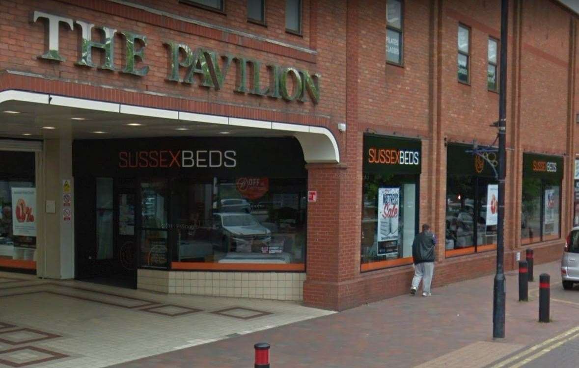 Sussex Beds now occupies the site in The Pavilion shopping centre, Tonbridge. Picture: Google