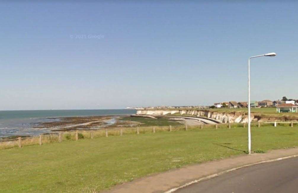 The incident happened in The Parade, Minnis Bay. Picture: Google