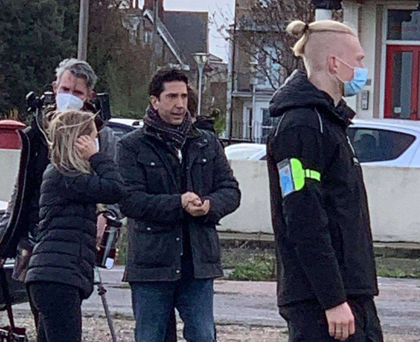David Schwimmer has been spotted filming in Margate. Picture: Annie Hume-almeida