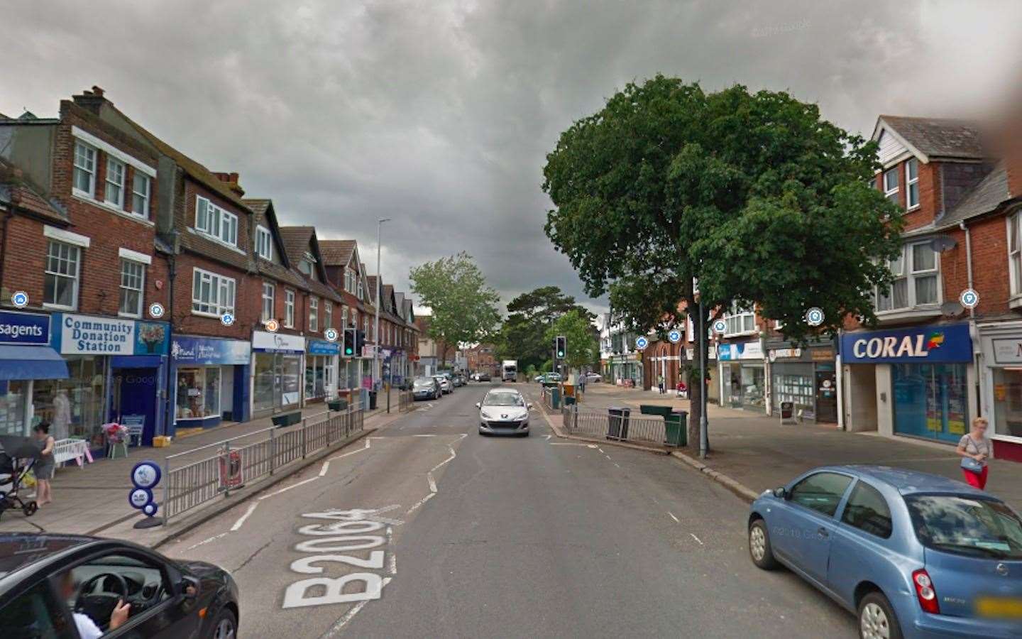 A store was robbed in Cheriton High Street. Photo: Google Street View