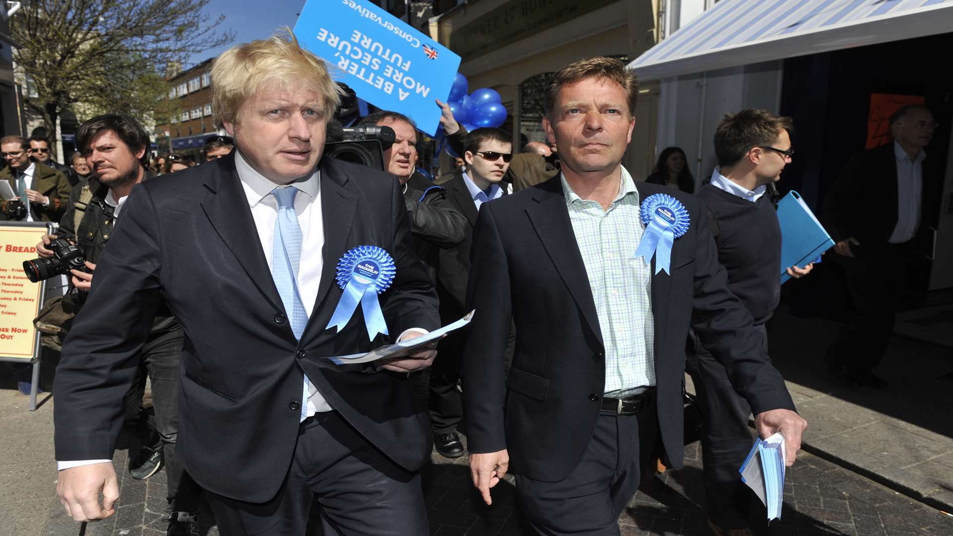 Mr Mackinlay on the campaign trail with Boris Johnson last week